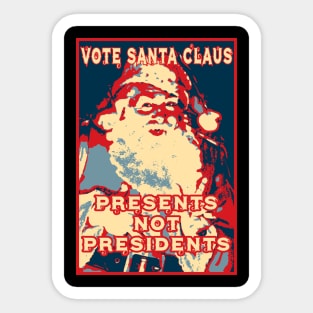 Vote Santa Claus Sticker